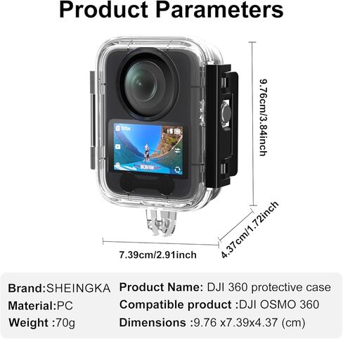 مجموعة مغامرات الكاميرا غير المرئية DJI Osmo 360، عمر بطارية ممتد مع 3 بطاريات، مجموعة عصا سيلفي غير مرئية 1.2 متر، فيديو أصلي 360 درجة، تخزين مدمج 105 جيجابايت، تسجيل 100 دقيقة بدقة 8K in Kuwait