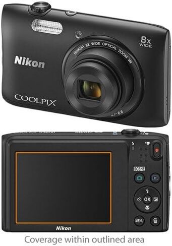 واقي شاشة BoxWave متوافق مع كاميرا Nikon Coolpix S3600 - ClearTouch مضاد للتوهج (عبوتان)، غلاف غشاء غير لامع مضاد لبصمات الأصابع in Kuwait