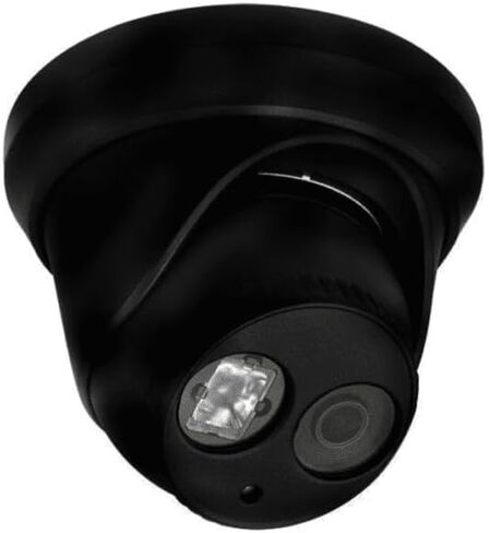 كاميرا IP شبكية PoE بدقة 4 ميجابكسل متوافقة مع Hikvision DS-2CD2343G2-I UltraHD Turret EXIR للرؤية الليلية مقاومة للطقس بزاوية واسعة 2.8 مم، لون أسود in Kuwait