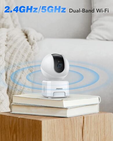 كاميرا أمان داخلية ANNKE بدقة 4 ميجابكسل، كاميرا Crater Pro FHD WiFi لأمن المنزل، واي فاي 2.4/5 جيجاهرتز، تتبع تلقائي، اكتشاف الأشخاص، صوت ثنائي الاتجاه، مثالية لمراقبة الأطفال/الحيوانات الأليفة/مراقبة المسنين، تطبيق MIPC in Kuwait