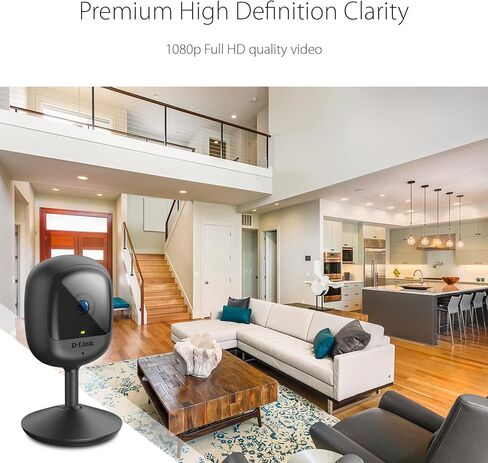 كاميرا D-Link Pro Series Full HD Wi-Fi مع 1080 بكسل، كشف الصوت والحركة، صوت ثنائي الاتجاه، تسجيل سحابي ومحلي، رؤية ليلية (DCS-6100LHV2/RE) (متجدد) in Kuwait