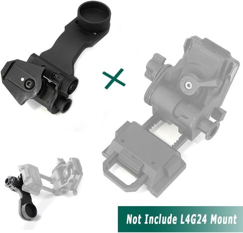 نظارات الرؤية الليلية PVS 14 Mount PVS14 J-Arm للرؤية الليلية متوافقة مع حامل خوذة L4G24، الألومنيوم، أسود in Kuwait