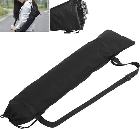حقيبة حمل ثلاثية القوائم من النايلون عالمية لحامل ضوء الاستوديو Monopod باللون الأسود - حماية متينة مع حزام الكتف، النقل الآمن للمصورين ومصوري الفيديو (L) in Kuwait