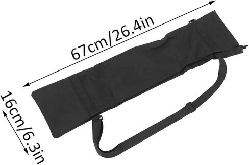 حقيبة حمل ثلاثية القوائم من النايلون عالمية لحامل ضوء الاستوديو Monopod باللون الأسود - حماية متينة مع حزام الكتف، النقل الآمن للمصورين ومصوري الفيديو (M) in Kuwait