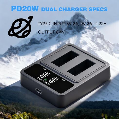 3 عبوات 1500 مللي أمبير في الساعة NP-W126 NP-W126s بطارية وشاحن سريع LED PD20W - طاقة كاملة 2.5 ساعة، NP-W126s لـ Fujifilm XM5، XE5، X Half، X100VI، X100V، XS10، XT30II، XT50، XT30، XT20، XT3،XT1،XE4، أ5 in Kuwait