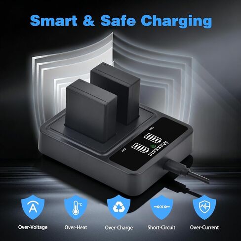 3 عبوات 1500 مللي أمبير في الساعة NP-W126 NP-W126s بطارية وشاحن سريع LED PD20W - طاقة كاملة 2.5 ساعة، NP-W126s لـ Fujifilm XM5، XE5، X Half، X100VI، X100V، XS10، XT30II، XT50، XT30، XT20، XT3،XT1،XE4، أ5 in Kuwait