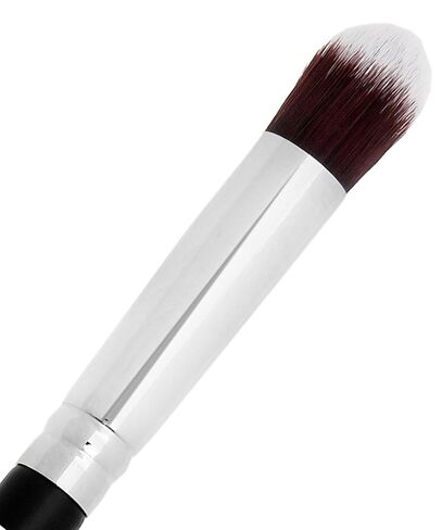 Kabuki Concealer Brush Under Eye - Beauty Junkees Mini Tapered Blending Makeup Brushes for Undereye Blender Buffer with Liquid Cream Powder Eyeshadow Cosmetics, Dense, Vegan Synthetic in Saudi Arabia
