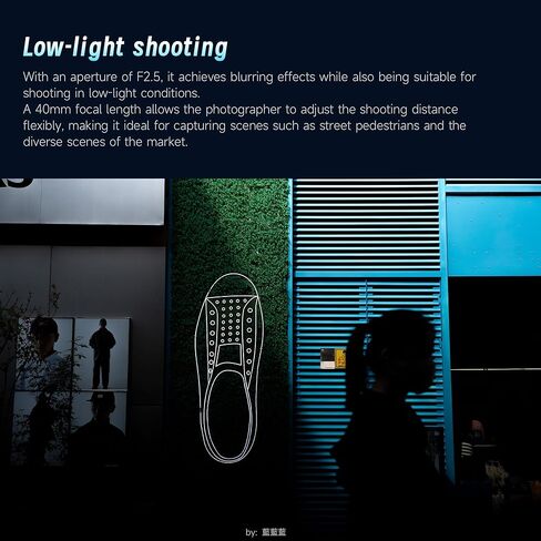 7artisans AutoFocus 40 مم F2.5 عدسة كاملة الإطار، تدعم تلقائيًا/يدويًا متوافقة مع Sony FX A1 A9 A7M A7R A7S A7C ZVE Series FX3,A9II,A7M2,A7S2 in Kuwait
