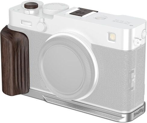 SMALLRIG X-E5 Ebony Wooden Handle L-Shaped Grip Holder for FUJIFILM X-E5, Retro Side Handle with Shutter Button & Hot Shoe Cover, Quick Release Plate for Arca Tripods-6237 in Kuwait