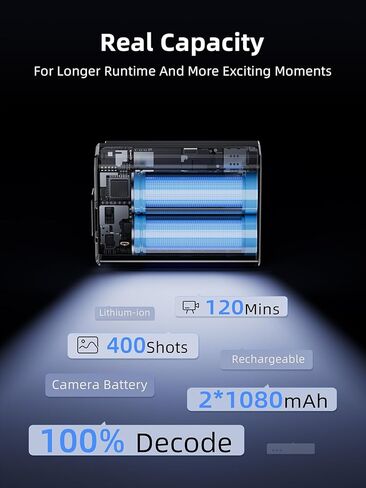 llano عبوتان من بطاريات NP-FW50 ومجموعة شاحن سريع 20 وات - لكاميرات Sony Alpha A6400، A6000، ZV-E10، a7 ii، a7r ii، A6300، A6500، a7s، a7، a7s ii، a5100 - سعة حقيقية 1080 مللي أمبير في الساعة، شحن سريع USB-C in Kuwait