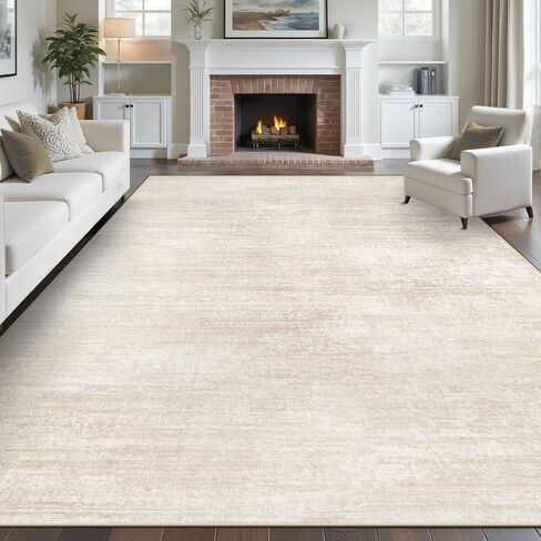 Area Rugs 8x10 for Living Room: Washable Rug Modern Abstract Neutral Soft Non-Slip Low-Pile Indoor Large Carpet for Bedroom Dining Room Playroom Home Office (Blue Grey Brown, 8'x10') in Saudi Arabia