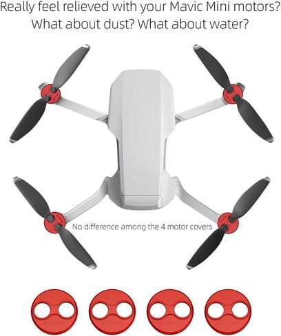 4 قطع/مجموعة غطاء محرك Mavic Mini 3 Pro/Mini/Mini SE مصنوع من سبائك الألومنيوم لملحقات غطاء حماية المحرك DJI Mini 3 Pro (أسود) in Kuwait