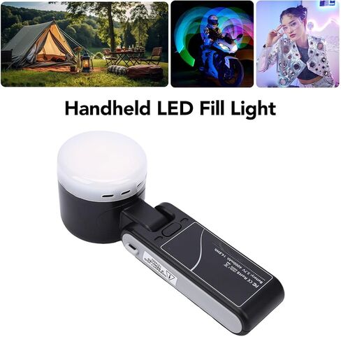 مصباح تعبئة LED محمول من EBTOOLS، رأس مصباح قابل للدوران 180 درجة و4 درجات حرارة ألوان 2500K 5600K مع بطارية 4000 مللي أمبير في الساعة، لتسجيل الفيديو والتصوير الفوتوغرافي ومكياج TikTok in Kuwait