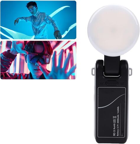 مصباح تعبئة LED محمول من EBTOOLS، رأس مصباح قابل للدوران 180 درجة و4 درجات حرارة ألوان 2500K 5600K مع بطارية 4000 مللي أمبير في الساعة، لتسجيل الفيديو والتصوير الفوتوغرافي ومكياج TikTok in Kuwait