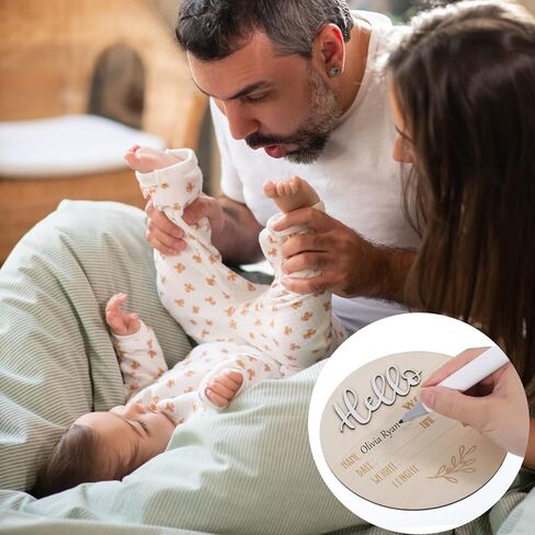 3 قطع لافتة خشبية إنها صبي إنها فتاة، ديكور يكشف عن الجنس مع لوحة Hello World، علامة تكشف عن الجنس لولادة الطفل، دعامة تصوير لحديثي الولادة للمستشفى، لوحة ترحيب بالولادة in Kuwait
