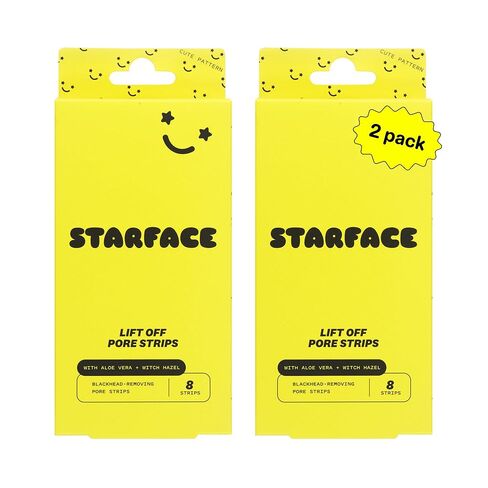 Starface Lift Off Pore Strips, Blackhead Remover, Deep Cleansing Nose Strip, Patches for Nose Pores (8 count) in Kuwait