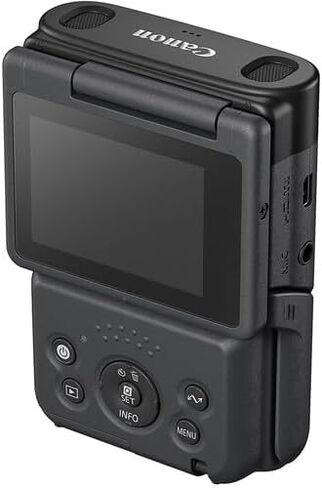 Canon PowerShot V10 Content Creator Compact Vlogging Camera Bundle (Black) (5947C002) + 64GB Memory Card + Camera Bag + More in Kuwait