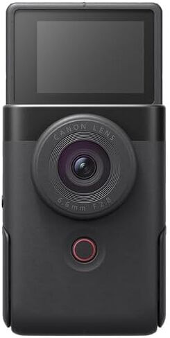 Canon PowerShot V10 Content Creator Compact Vlogging Camera Bundle (Black) (5947C002) + 64GB Memory Card + Camera Bag + More in Kuwait