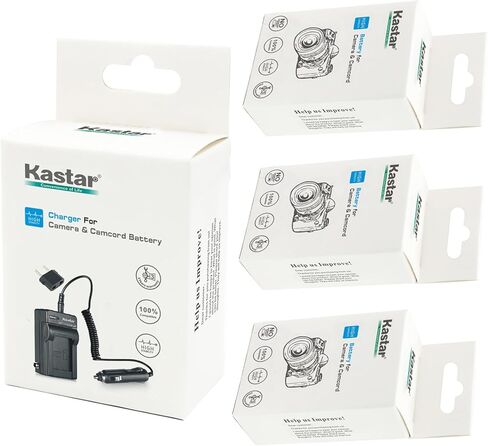 بطارية Kastar NB-2L (3 عبوات) ومجموعة شاحن لكاميرات NB-2L NB-2LH NB-2L12 NB-2L14 BP-2L24 BP-2L5 BP-2LH وEOS الرقمية Rebel XT Xti in Kuwait