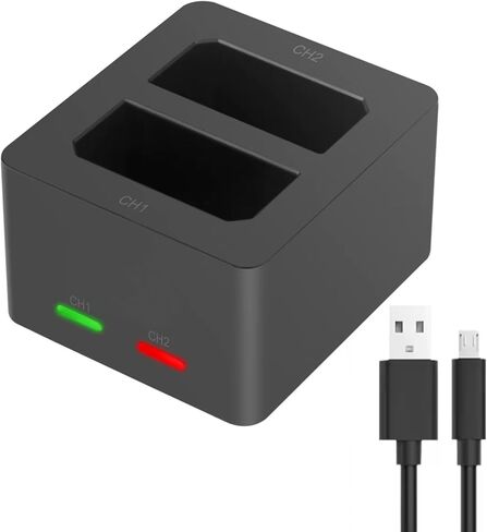 شاحن سفر USB مزدوج لبطاريات Leica BP-SCL5 - متوافق مع Leica M10 M10P M10R، 24003 كاميرات، شاحن بطارية BP-SCL5 in Kuwait