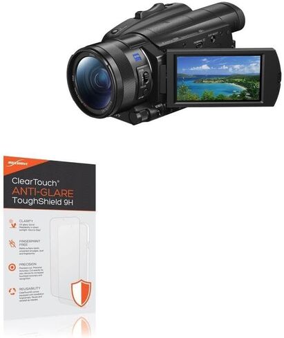 واقي شاشة BoxWave متوافق مع هاتف Sony FDR-AX700 - ClearTouch مضاد للوهج ToughShield 9H (عبوتان)، واقي شاشة مرن متين مضاد للتوهج 9H in Kuwait