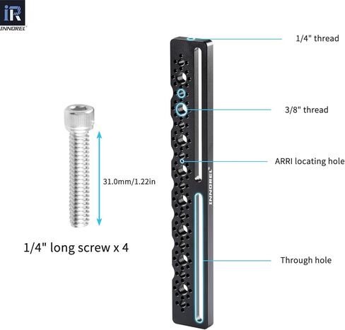 INNOREL TB2403 Car Headrest Mount Camera Monitor Bracket 1/4" Screw Shooting Extension Bracket for Installing Camera Cage, Car Headrest ARRI Camera Accessories Inside Vehicle in Kuwait