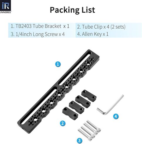 INNOREL TB2403 Car Headrest Mount Camera Monitor Bracket 1/4" Screw Shooting Extension Bracket for Installing Camera Cage, Car Headrest ARRI Camera Accessories Inside Vehicle in Kuwait