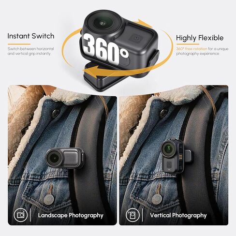 STARTRC PHOTO حقيبة ظهر مزودة بمشبك لملحقات DJI Osmo Nano، مشبك كاميرا نانو أفقي ورأسي سريع التحرير لمدونات الفيديو والسفر in Kuwait