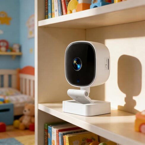 Indoor Security Camera, 2-Way Audio Siren, Night Vision, Smart Wireless Camera for Baby Monitor, Cloud & SD Card Storage, Compatible with Alexa & Google Home in Kuwait