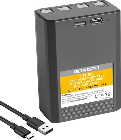 كاميرات مراقبة Vosker V300 VKX، بطارية ليثيوم قابلة لإعادة الشحن مع شحن سريع، مزود طاقة مقاوم للطقس in Kuwait