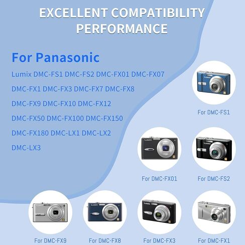 2 حزمة بطاريات S005 S005E وشاحن بطارية لباناسونيك لوميكس CGA-S005 S005E DMW-BCC12، AZ422، AZ425، AZ501، AZ521، AZ522، AZ525، AZ526، AZ527، AZ528 الكاميرات in Kuwait