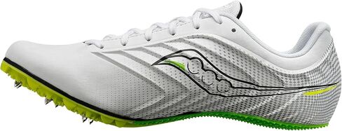 Saucony Men's Spitfire 5 Sneaker, White/Carbon, 5.5 in Kuwait