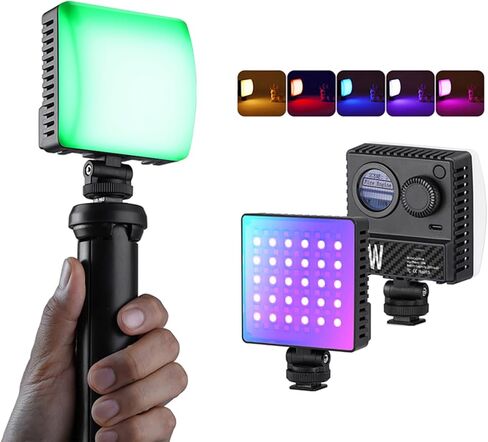 مصباح فيديو Focket RGB، ضوء كاميرا LED 84 LED CRI 95+ 1800K إلى 9000K قابل للتعتيم مع Softbox مغناطيسي لمدونات الفيديو الفوتوغرافية لمنشئ المحتوى in Kuwait