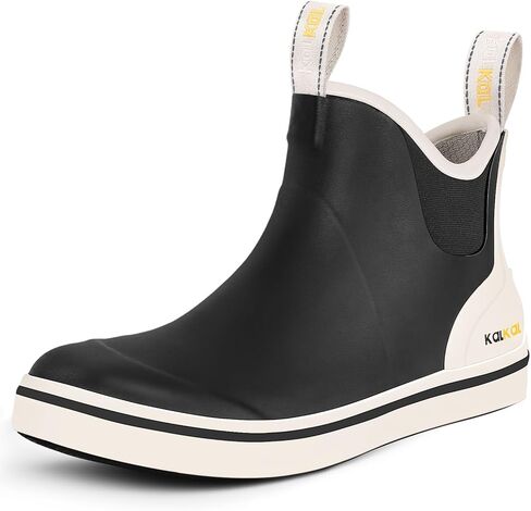 أحذية Kalkal للأطفال على سطح السفينة، أحذية مطر للكاحل خفيفة الوزن مقاومة للماء للأطفال، أحذية مطاطية من النيوبرين مضادة للانزلاق للأولاد والبنات والصيد والتخييم واللعب المدرسي in Kuwait