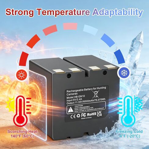ANTIEE 2-Pack Rechargeable Lithium Battery - 360 Max Cartridge Battery Pack Compatible with Stealth Cam Revolver Pro 2.0/ Revolver/Revolver Pro Cellular Trail Camera in Kuwait