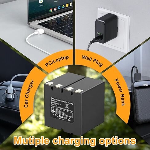 ANTIEE 2-Pack Rechargeable Lithium Battery - 360 Max Cartridge Battery Pack Compatible with Stealth Cam Revolver Pro 2.0/ Revolver/Revolver Pro Cellular Trail Camera in Kuwait