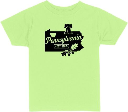 State Shape Pennsylvania Toddler Kids T-Shirt in Saudi Arabia