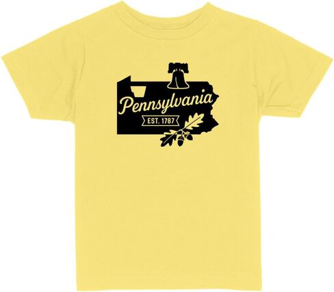 State Shape Pennsylvania Toddler Kids T-Shirt in Saudi Arabia