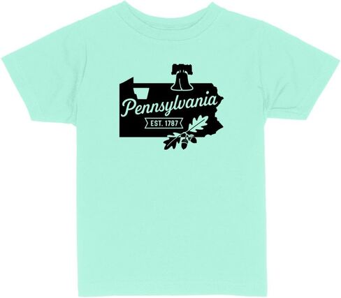 State Shape Pennsylvania Toddler Kids T-Shirt in Saudi Arabia