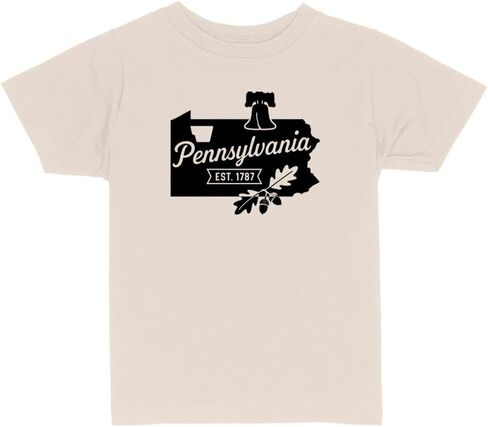 State Shape Pennsylvania Toddler Kids T-Shirt in Saudi Arabia