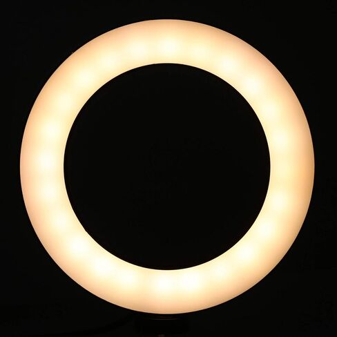 ضوء حلقة LED مقاس 16 سم، ضوء تعبئة قابل للتعديل للتصوير الفوتوغرافي والبث المباشر، 2800 كلفن - 6500 كلفن قابل للتعتيم مع ذراع مرن وحامل ثلاثي القوائم لصورة مكياج مدونات الفيديو in Kuwait