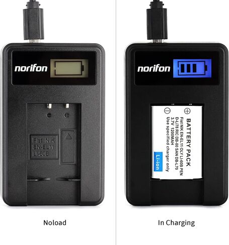 شاحن USB Norifon EN-EL11 LCD لكاميرا Nikon Coolpix S550، وكاميرا Coolpix S560 والمزيد in Kuwait