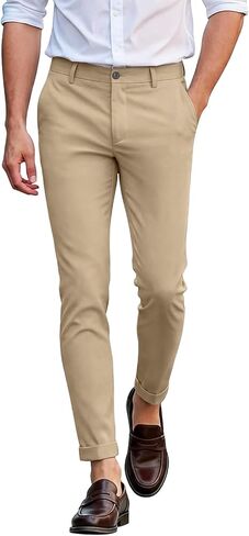Gingtto Mens Dress Pants Slim Fit Pant Chino للرجال تمتد in Saudi Arabia
