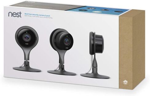 Nest Cam Security Camera 3 Pack اللون الداخلي: أسود النمط: Nest Cam Security Camera: 3 Pack، الموديل: NC1104US... (متجدد) in Kuwait