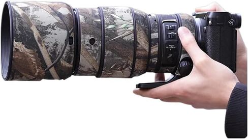معطف مقاوم للماء مموه لعدسة مطاردة الطيور لـ FUJIFILM GF 250 مم F4 R LM OIS WR غطاء واقي للعدسة مقاوم للمطر (تمويه القصب، مع 1.4X و2.0X TC) in Kuwait