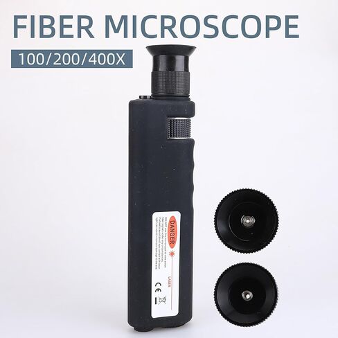 Fiber Optic Inspection Microscope Detector 400X Magnification for SC/LC/FC Connector End Face Inspection Fiber Cable Microscope in Saudi Arabia