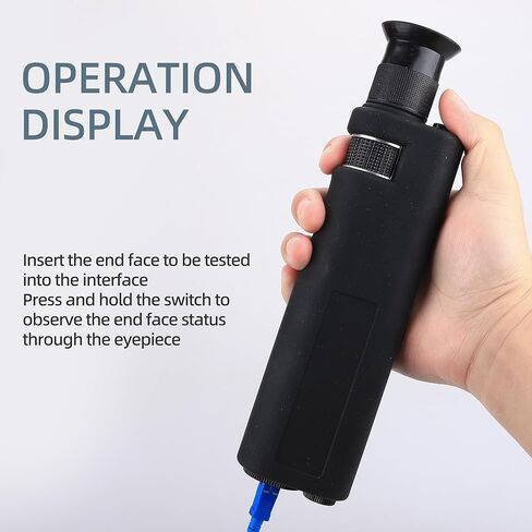 Fiber Optic Inspection Microscope Detector 400X Magnification for SC/LC/FC Connector End Face Inspection Fiber Cable Microscope in Saudi Arabia