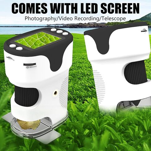 مجهر محمول بتصميمات محمولة مجهر مدمج مع ذاكرة 32 جيجا وإضاءة LED للبالغين للتعليم والبحث مجهر أنبوبي واحد in Kuwait