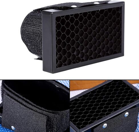 شبكة Softbox Spot Flash Lighting، حجم صغير 82 × 48 × 12 مم - يقيد شعاع الفلاش، تأثيرات إضاءة مثيرة، خفيف الوزن وقابل للتعديل in Kuwait