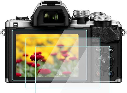 واقي شاشة EM10 IV لهاتف Olympus E-M10 Mark iv/iii/ii EM5II E-PL9 E-PL8 E-PL7، زجاج مقسى مضاد للخدش ومضاد للفقاعات 3 عبوات in Kuwait